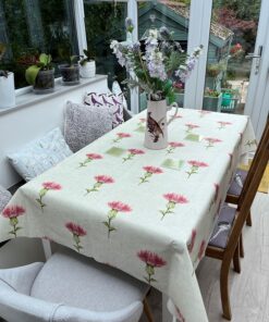 Highland Thistle Oilcloth Tablecloth