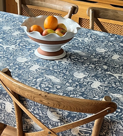 Hatfield Denim Matt Oilcloth Tablecloth