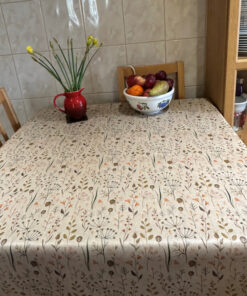 Forest Flowers Oilcloth Tablecloth