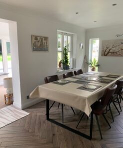 Regency Natural Plain Matt Oilcloth Tablecloth