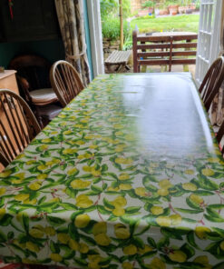 Amalfi Lemons oilcloth tablecloth