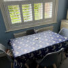 Gulls Navy Matt Oilcloth Tablecloth