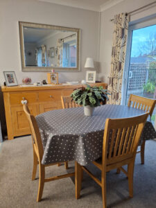 Just Dotty Slate Oilcloth Tablecloth
