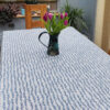 Tide Blue Oilcloth Tablecloth