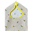 Honeybee Wipe Clean Oilcloth Peg Bag