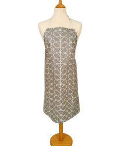 Orla Kiely Linear Stem Silver Adult Oilcloth Apron