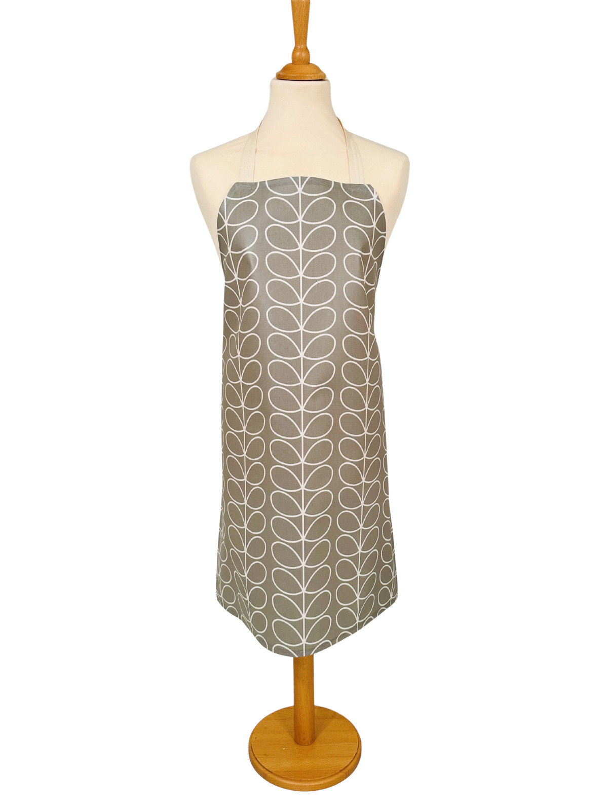 Orla Kiely Linear Stem Silver Adult Oilcloth Apron