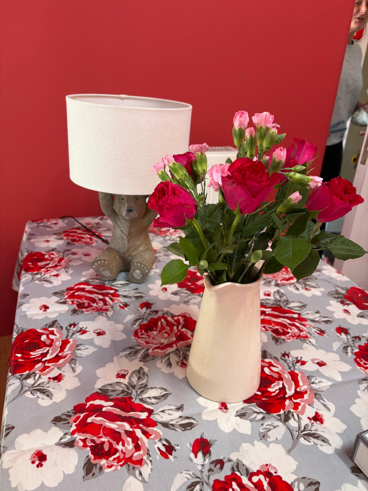 Cath Kidston Rose Bloom Wipe Clean Oilcloth Tablecloth