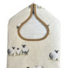 Sheepy Natural Wipe Clean Oilcloth Peg Bag