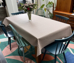 Olympia Blush Oilcloth Tablecloth