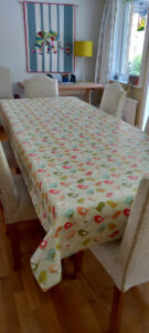 Scandi Birds Multi Oilcloth Tablecloth