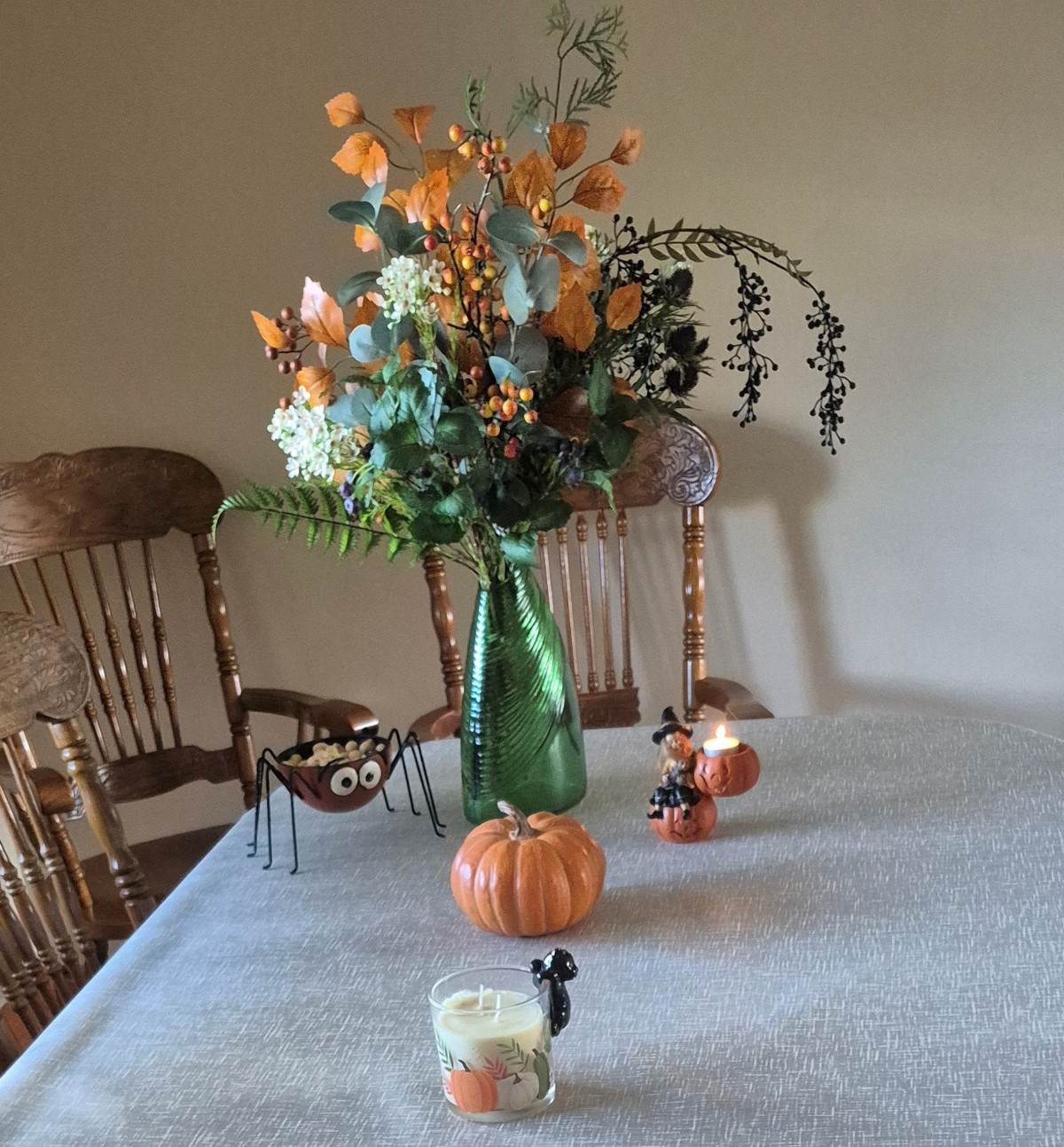 Allure Oatmeal Matt Oilcloth Tablecloth