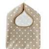 Just Dotty Mocha Wipe Clean Oilcloth Peg Bag