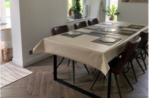 Regency Natural Plain Matt Oilcloth Tablecloth