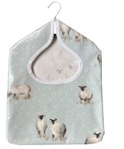 Sheepy Duckegg Wipe Clean Oilcloth Peg Bag