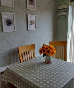 Lunar Sage Matt Oilcloth Tablecloth