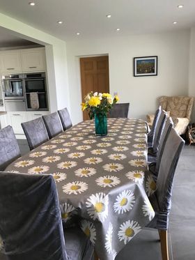 Capri Smoke Matt Oilcloth Tablecloth