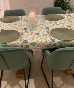 Scandi Forest Spring Oilcloth Tablecloth