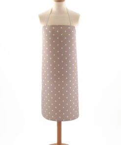 Dotty Taupe Adult Oilcloth Apron