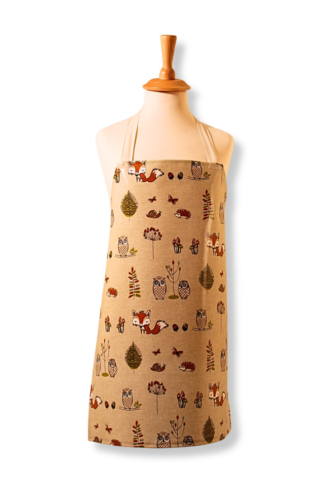 Woodland Fox Children's Oilcloth Apron