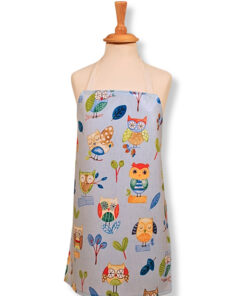 Ollie Owl Blue Children's Oilcloth Apron