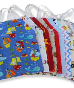 Bundle of 10 Children's Large Oilcloth Aprons