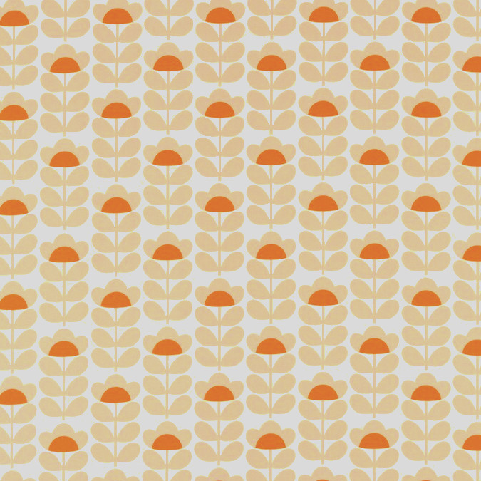 Orla Kiely Sweet Pea Orange Oilcloth Tablecloth