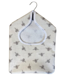 Bees Wipe Clean Oilcloth Peg Bag