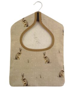 Sandringham Hare Wipe Clean Oilcloth Peg Bag