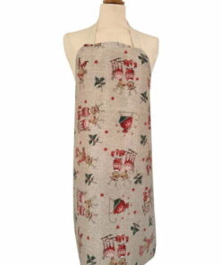 Jolly Reindeer Adult Oilcloth Apron