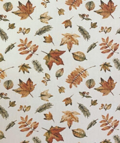 Autumn Leaves Matt Oilcloth Tablecloth
