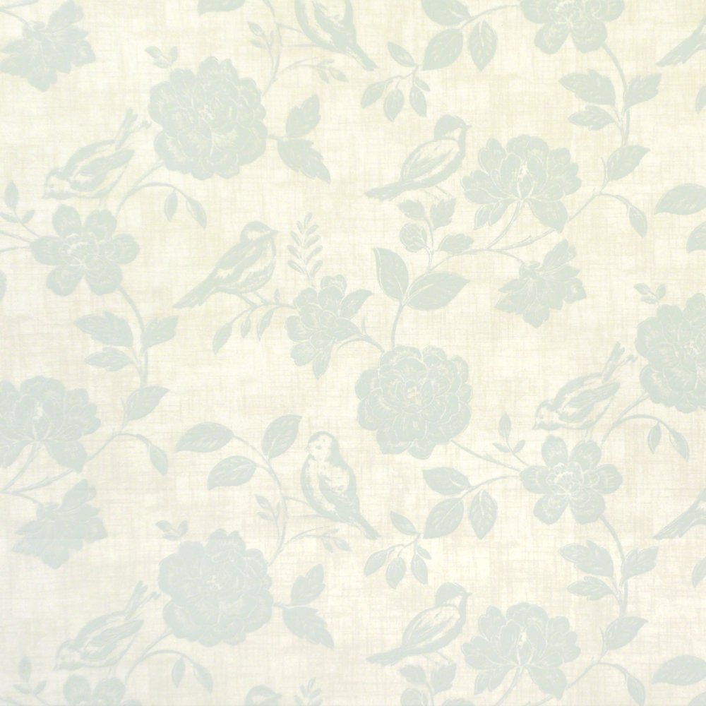 Bird Garden Duckegg Matt Oilcloth Tablecloth