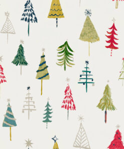 Christmas Trees Frost Gloss Oilcloth
