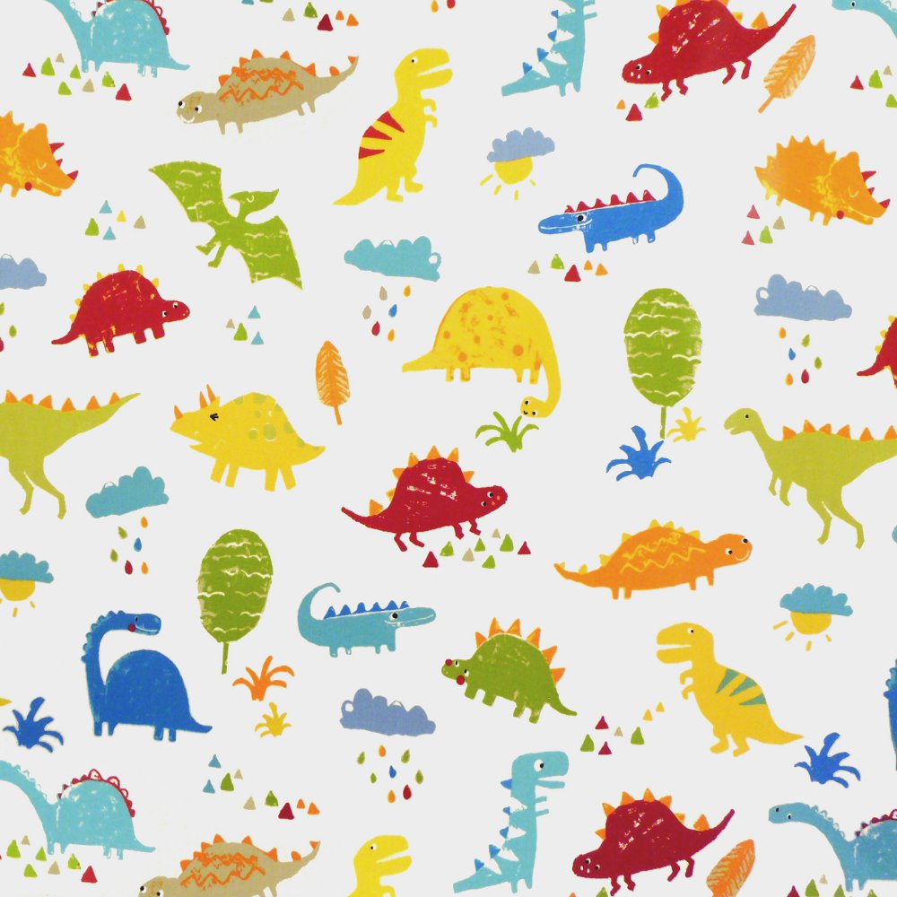 Dinosaurs Gloss Oilcloth Tablecloth