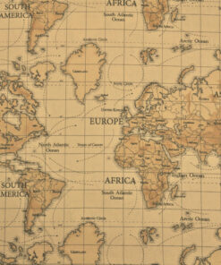 Maps Antique Matt Oilcloth Tablecloth