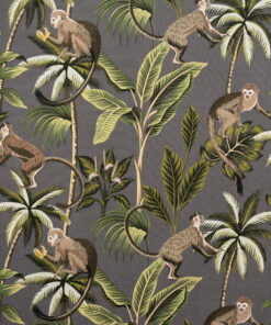 Jungle Monkey Matt Oilcloth Tablecloth