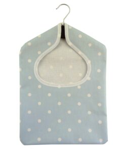 Dotty Duckegg Wipe Clean Oilcloth Peg Bag
