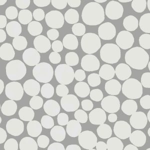 Pebbles Smoke Gloss Oilcloth Tablecloth