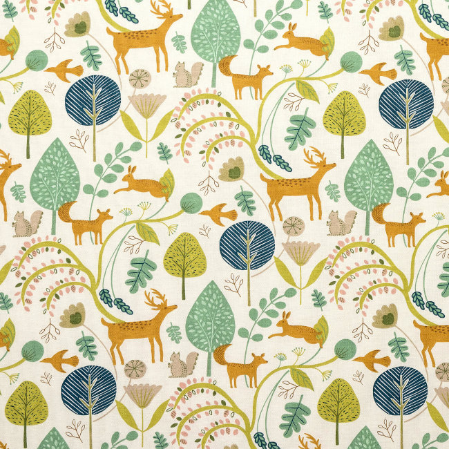 Scandi Forest Spring Matt Oilcloth Tablecloth