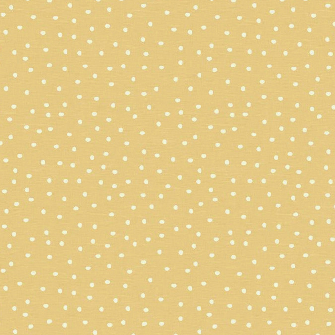 Spot on Ochre Matt Oilcloth Tablecloth