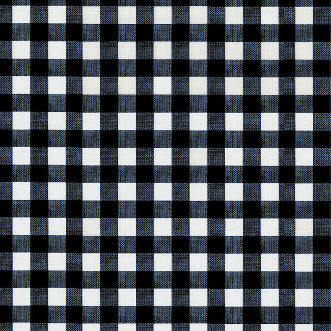 Vichy Midnight Gingham Gloss Oilcloth Tablecloth.