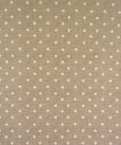 Vintage Spot Taupe Matt Oilcloth Tablecloth