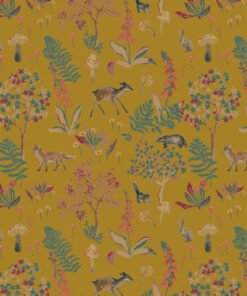Woodland Wildlife Matt Oilcloth Tablecloth